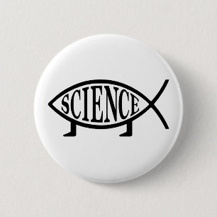 Badge Rond 5 Cm Poissons de la Science