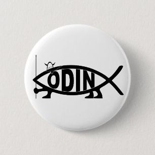 Badge Rond 5 Cm Poissons d'Odin