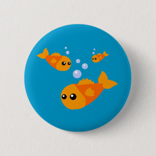 Badge Rond 5 Cm Poissons mignons