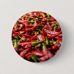 Badge Rond 5 Cm Poivrons de piment