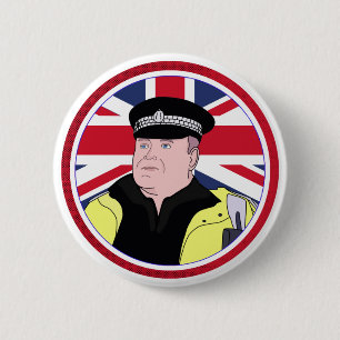 Badge Rond 5 Cm Police britannique