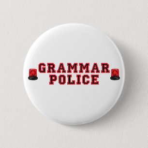Badge Rond 5 Cm Police de grammaire