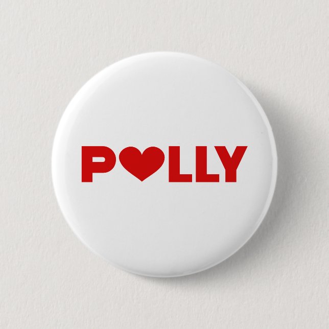 Badge Rond 5 Cm Polly Love (Devant)