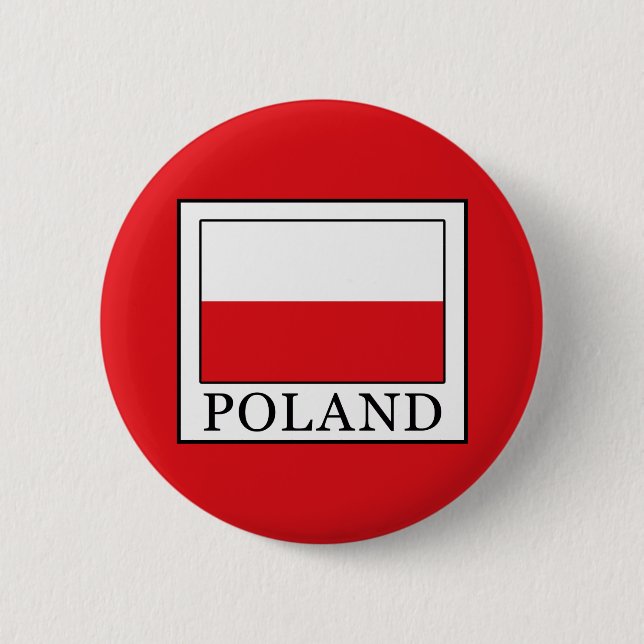 Badge Rond 5 Cm Pologne (Devant)