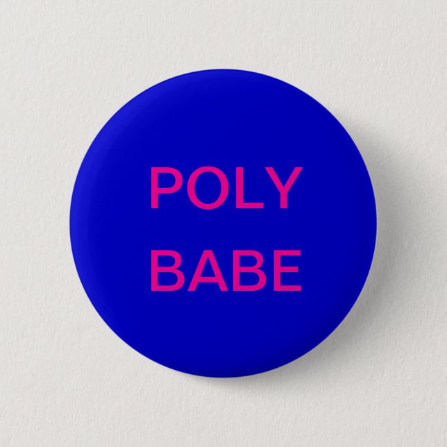 Badge Rond 5 Cm Poly bouton de bébé (Devant)