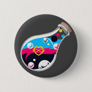 Badge Rond 5 Cm Polyamory Pride Potion Button