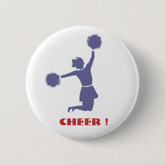 Badge Rond 5 Cm Pom-pom girl dans le bouton d'insigne de