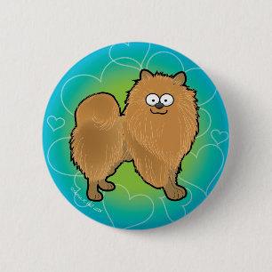 Badge Rond 5 Cm Pomeranian