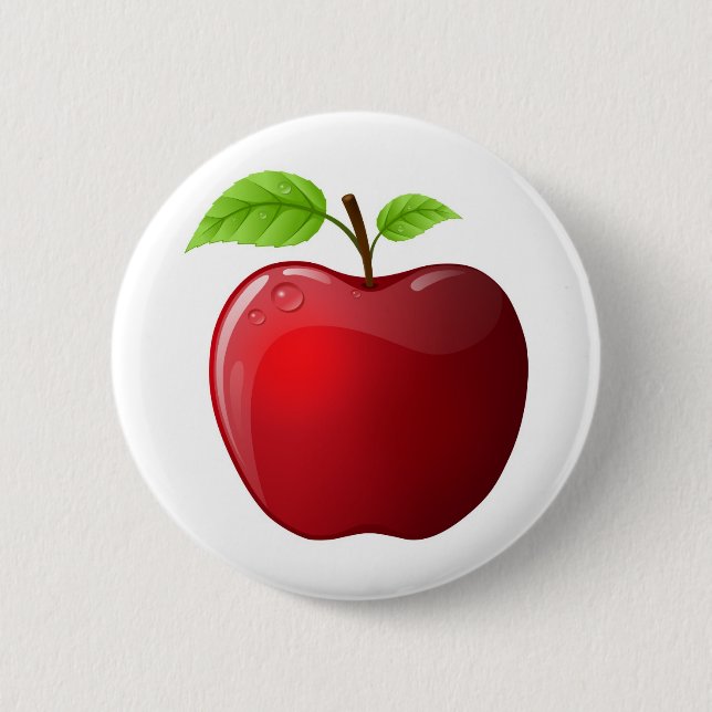 Badge Rond 5 Cm pomme (Devant)