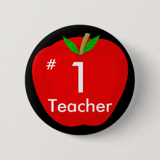 Badge Rond 5 Cm pomme, #, 1, professeur