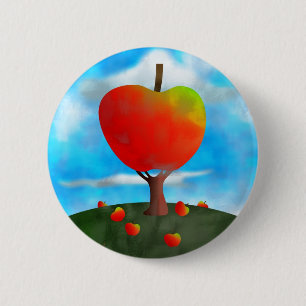 Badge Rond 5 Cm Pommier