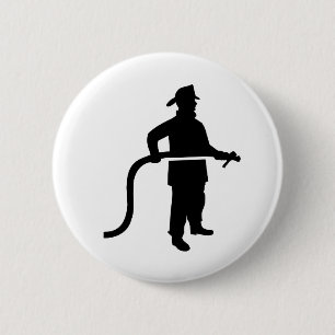 Badge Rond 5 Cm Pompier de sapeur-pompier