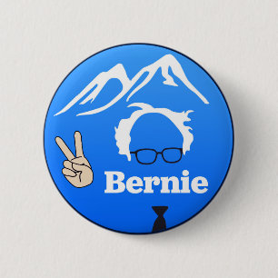 Badge Rond 5 Cm Ponceuses de Bernie - montagnes