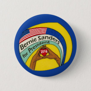 Badge Rond 5 Cm Ponceuses de Bernie pour le président 2016