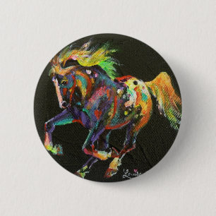 Badge Rond 5 Cm poney de starburst petit