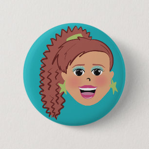 Badge Rond 5 Cm Poney latéral cripé