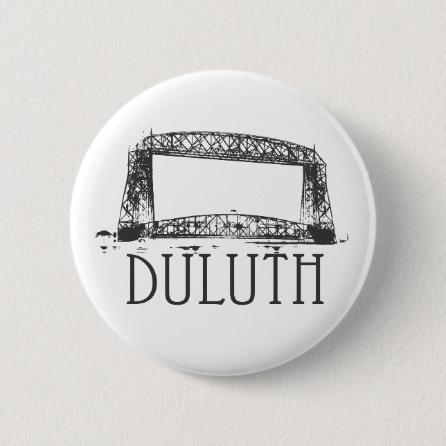 Badge Rond 5 Cm Pont d'ascenseur aérien de Duluth (Devant)