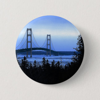 Badge Rond 5 Cm Pont de Mackinac