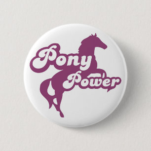 Badge Rond 5 Cm Pony Power