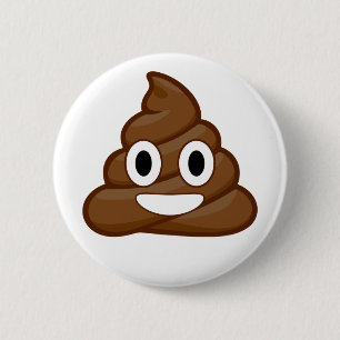 Badge Rond 5 Cm poop emoji