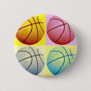 Badge Rond 5 Cm Pop Art Basket