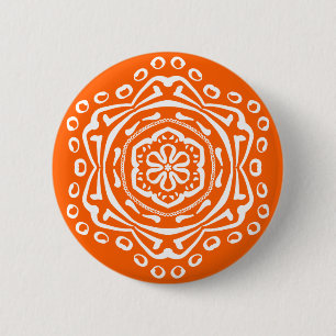 Badge Rond 5 Cm Poppy Mandala