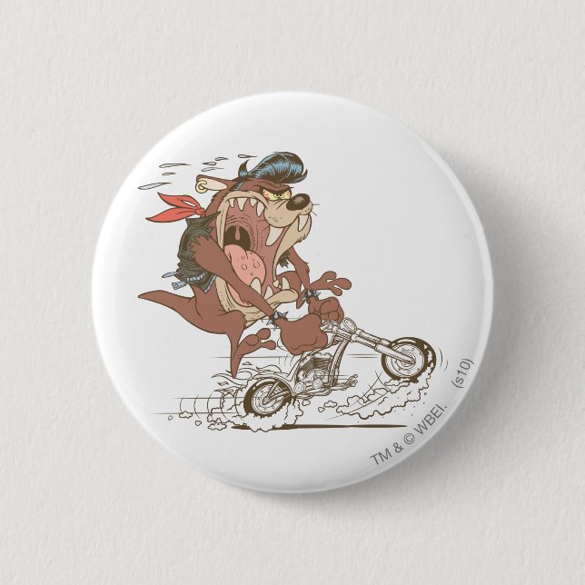 Badge Rond 5 Cm Porc à fente TAZ™ (Devant)