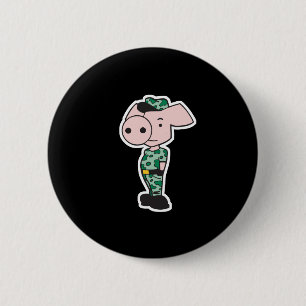 Badge Rond 5 Cm porc camouflage militaire