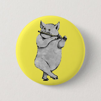 Badge Rond 5 Cm Porc drôle