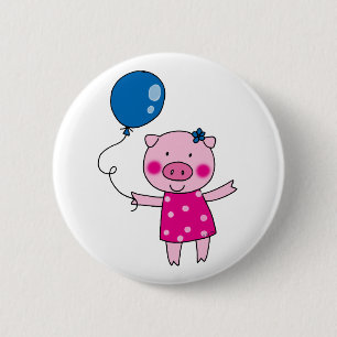 Badge Rond 5 Cm Porc mignon
