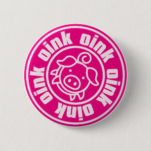 Badge Rond 5 Cm Porcin
