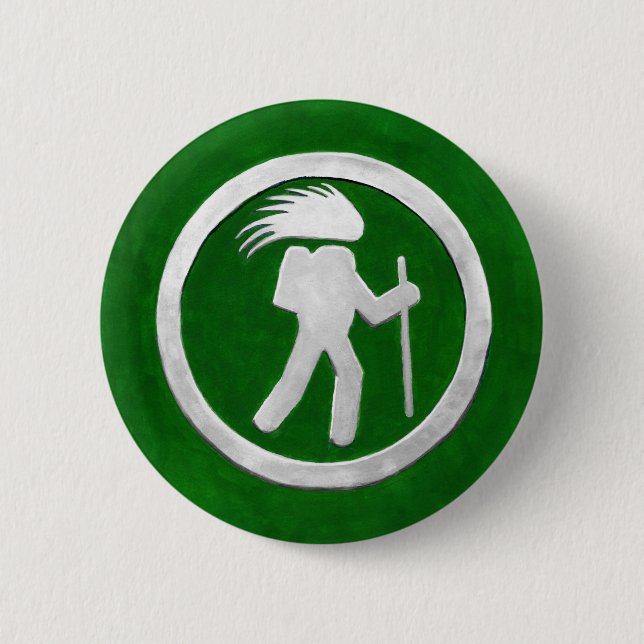 Badge Rond 5 Cm Porcupine Trail Marker (Devant)