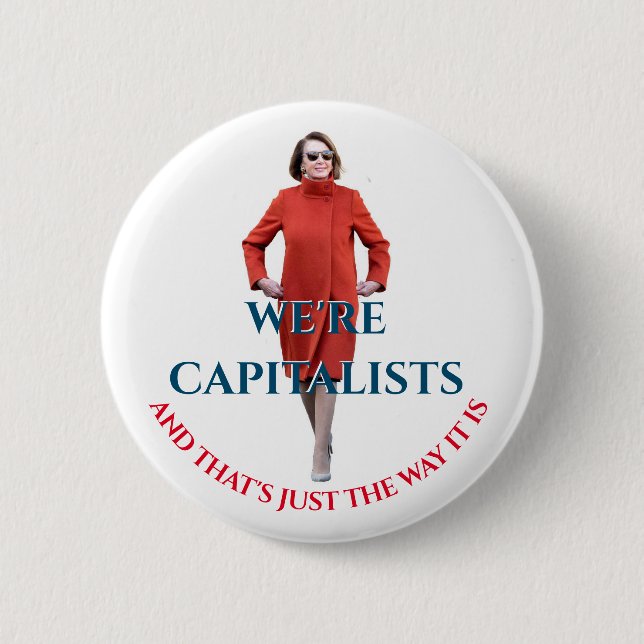Badge Rond 5 Cm Porter Nancy-Red (Devant)