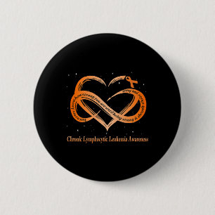 Badge Rond 5 Cm Porter Orange Pour Leucémie Lymphocytique Chroniqu