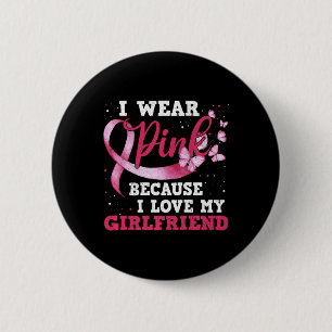 Badge Rond 5 Cm Portez Rose J'Aime Ma Fille Le Cancer Du Sein Cons