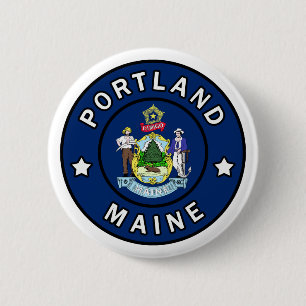 Badge Rond 5 Cm Portland Maine