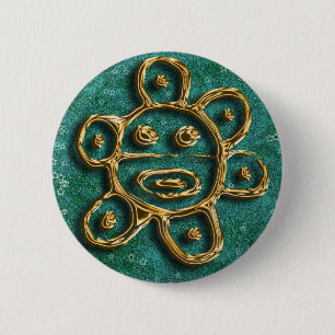 Badge Rond 5 Cm Porto Rico - le soleil - customisé