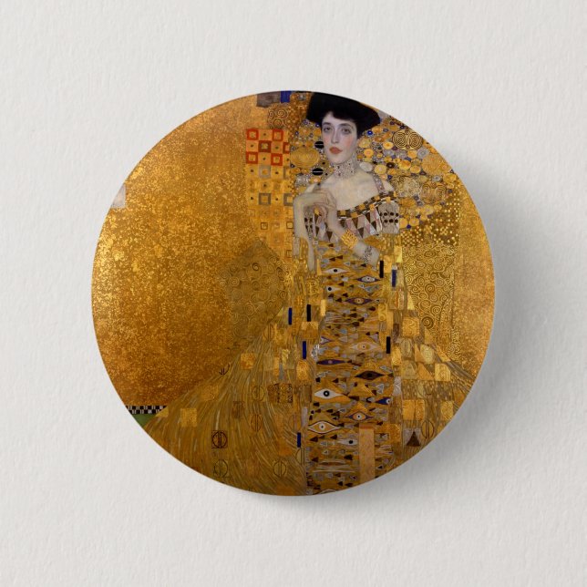 Badge Rond 5 Cm Portrait d'Adèle Bloch Bauer (Devant)