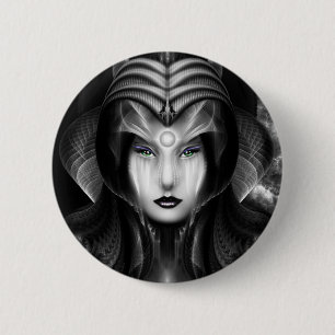 Badge Rond 5 Cm Portrait De Cyiria Minuit