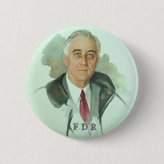 Badge Rond 5 Cm Portrait de FDR