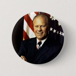 Badge Rond 5 Cm Portrait de Gerald Ford