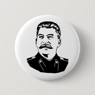 Badge Rond 5 Cm Portrait de Joseph Staline
