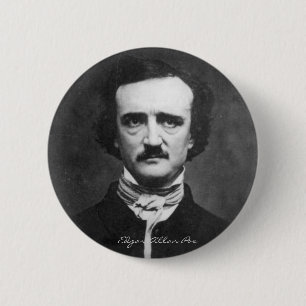 Badge Rond 5 Cm Portrait d'Edgar Allan Poe