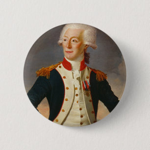 Badge Rond 5 Cm Portrait du Marquis De Lafayette