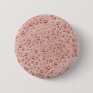 Badge Rond 5 Cm Poser des gouttelettes d'eau orange