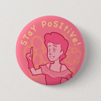 Badge Rond 5 Cm Positif de séjour ! Variante jaune