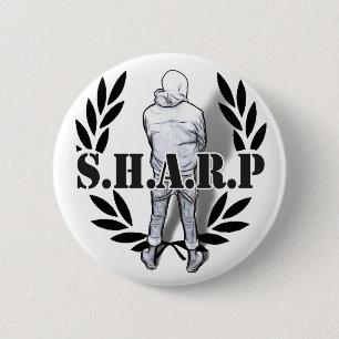 Badge Rond 5 Cm position pointue de peau
