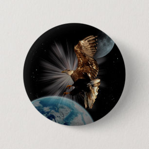 Badge Rond 5 Cm "POSSIBILITÉS" Cadeaux Motivationnels d'aigle à tê