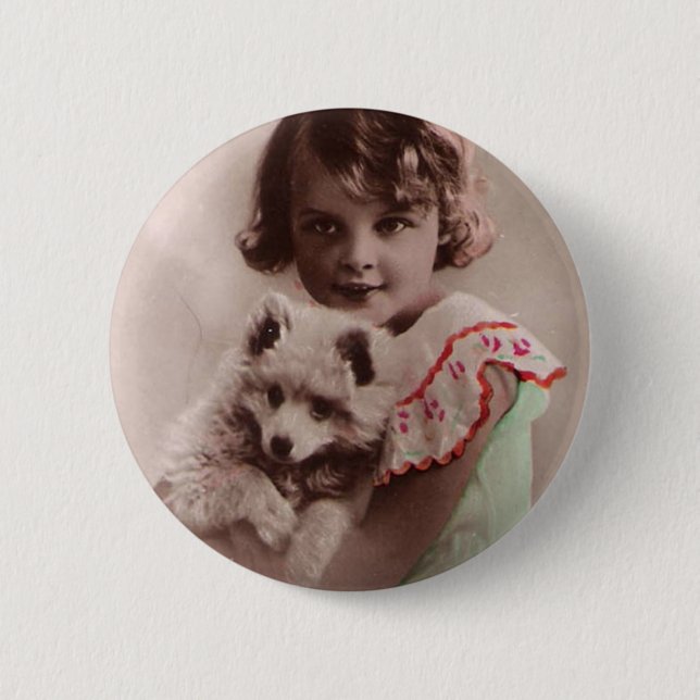 Badge Rond 5 Cm Post Card Romantic (Devant)