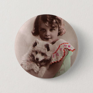 Badge Rond 5 Cm Post Card Romantic